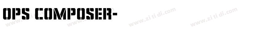 Ops Composer字体转换
